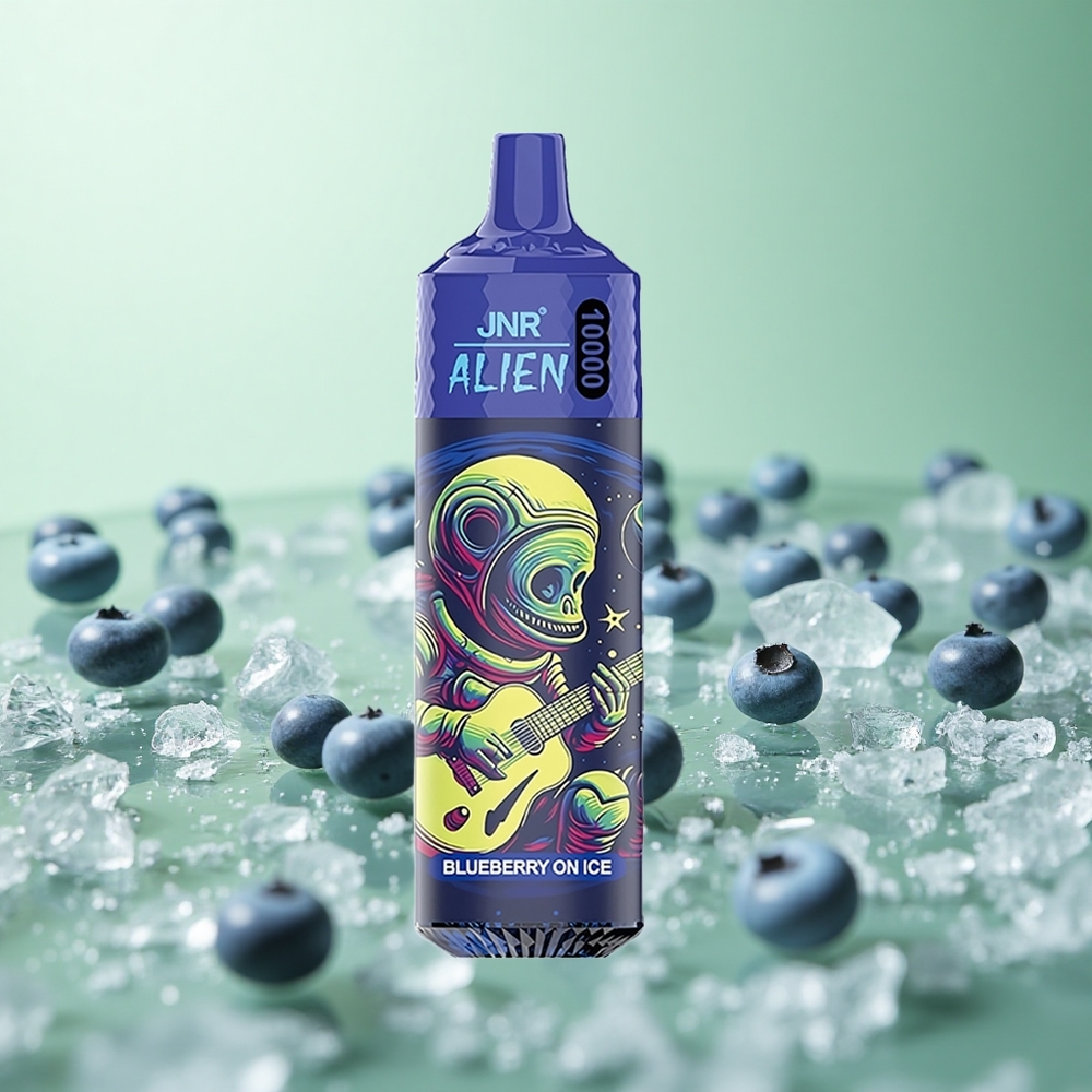 JNR Alien 10000 Puffs Μπλε Μούρο σε Πάγο 850mAh Greece vape wholesale Πηνίο πλέγματος 1,2 Ohm