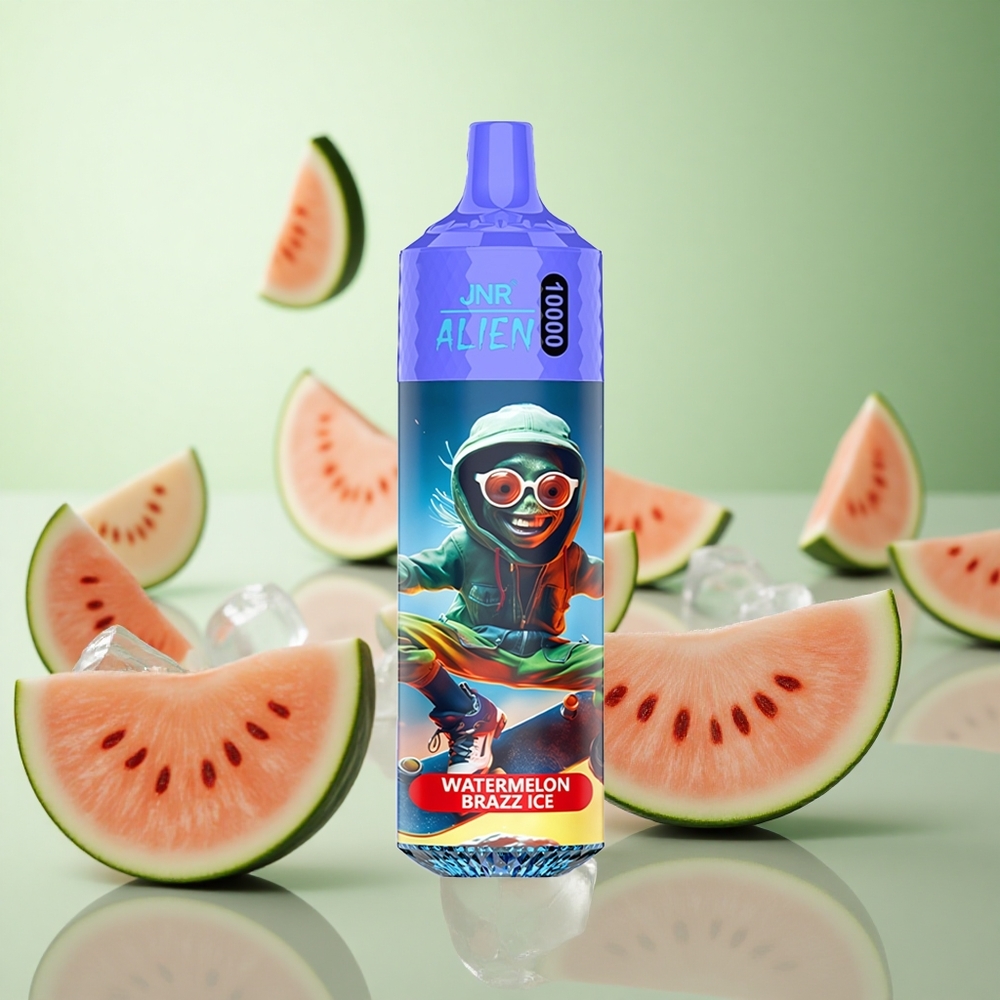 JNR Alien 10000 Puffs Καρπούζι Brazz Ice Greece vape wholesale 850mAh RGB