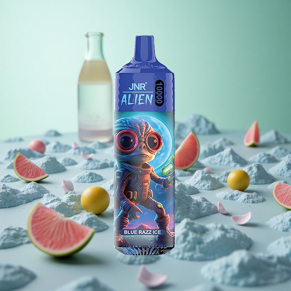 JNR Alien 10000 Puffs Μπλε Ραζ Παγο Greece vape wholesale 850mAh Πηνίο πλέγματος 1,2 Ohm
