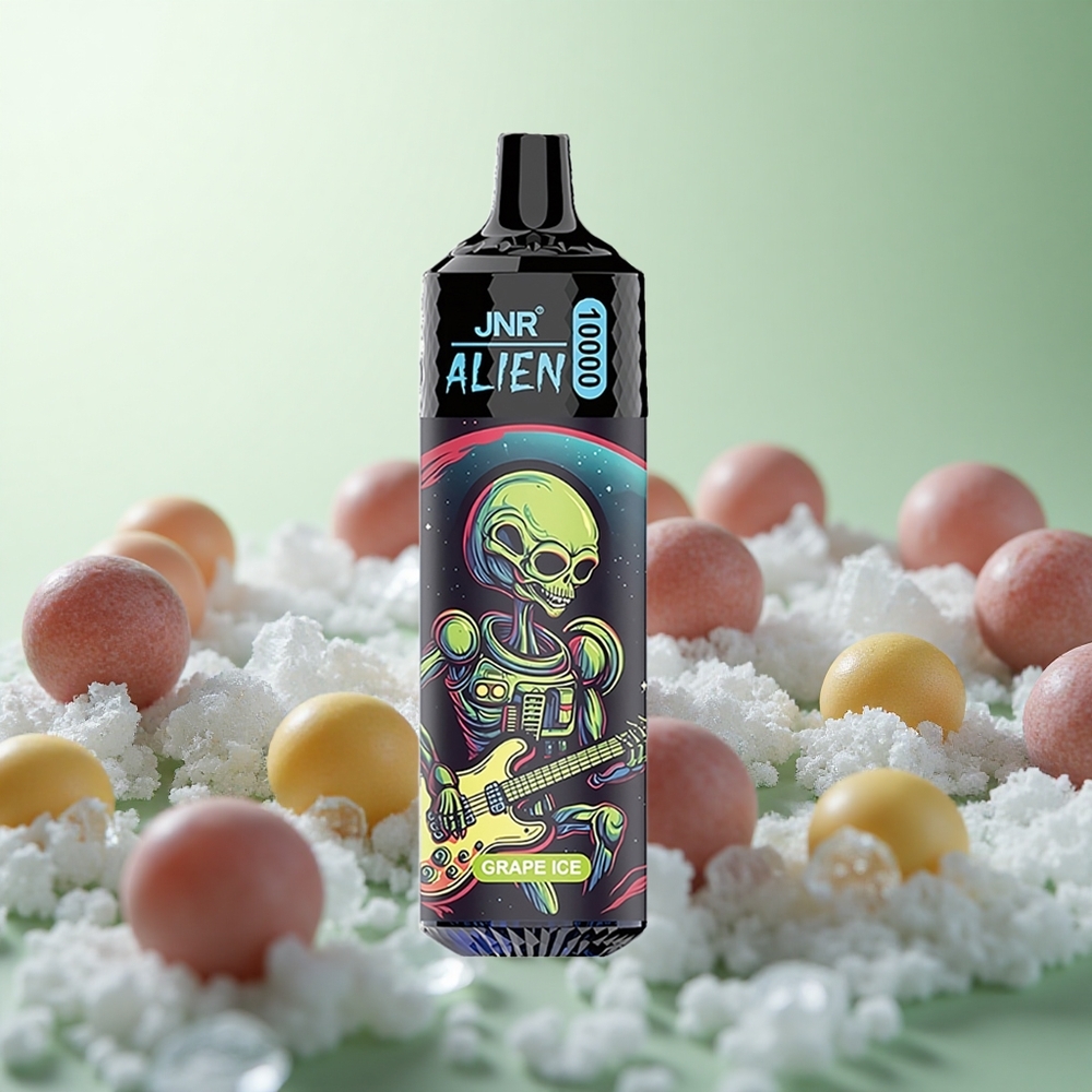 JNR Alien 10000 Puffs Σταφύλι Πάγος Greece vape wholesale 850mAh Πηνίο πλέγματος 1,2 Ohm