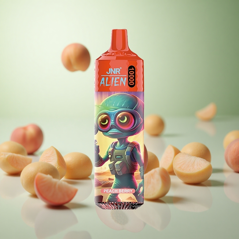 JNR Alien 10000 Puffs Ροδάκινο-Μούρο Greece vape wholesale 850mAh RGB