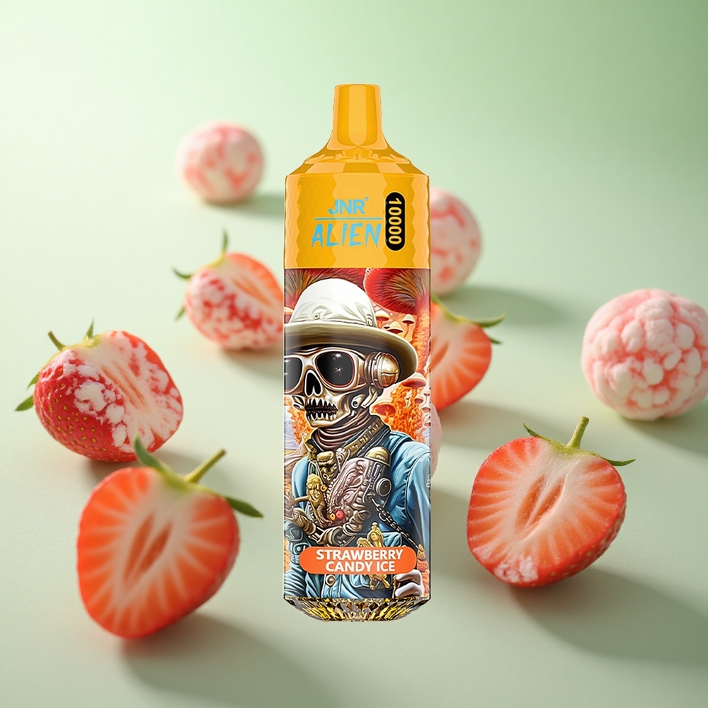 JNR Alien 10000 Puffs Φράουλα Καραμέλα Πάγος Greece vape wholesale 850mAh RGB