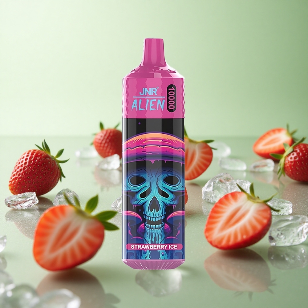JNR Alien 10000 Puffs Φράουλα Πάγος Greece vape wholesale 850mAh RGB