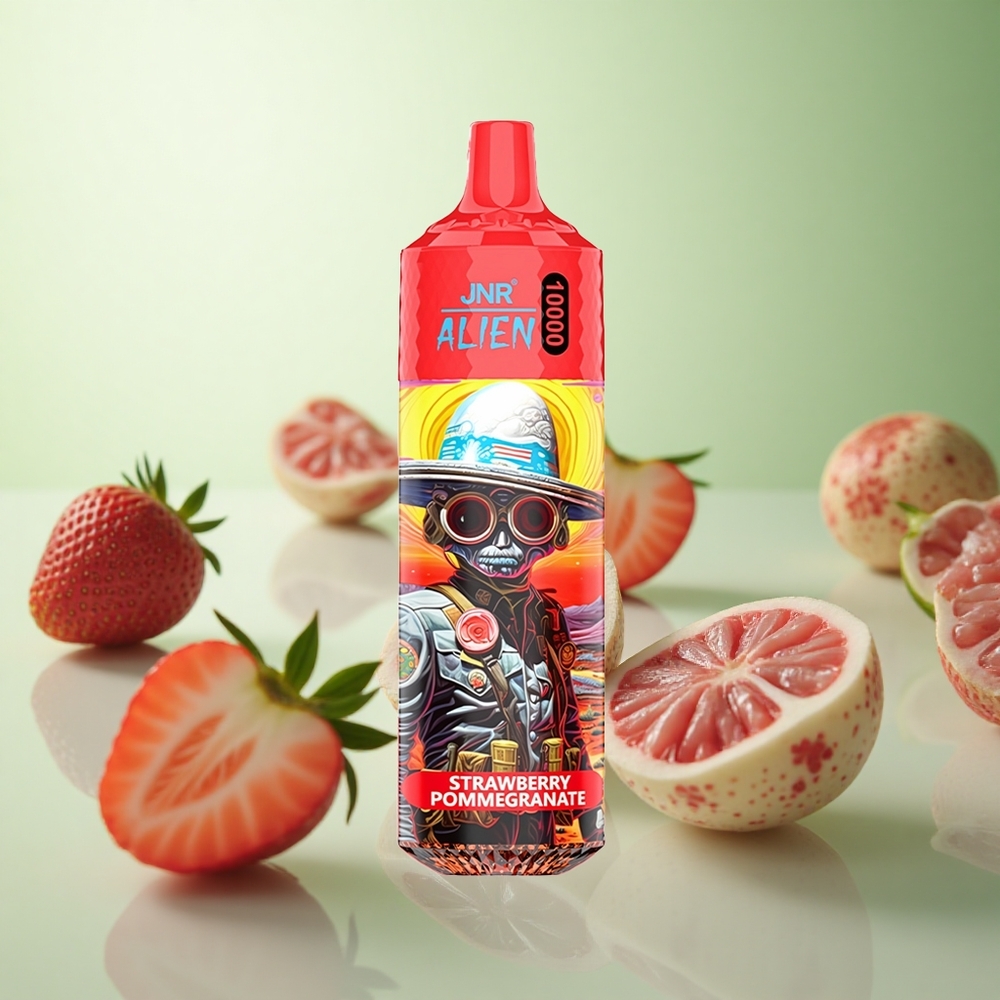 JNR Alien 10000 Puffs Φράουλα Ροδάκινο Greece vape wholesale 850mAh RGB