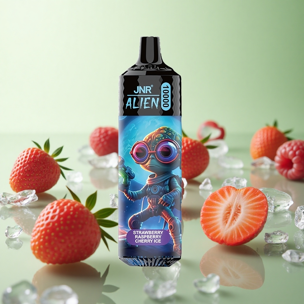 JNR Alien 10000 Puffs Φράουλα Βατόμουρο Κεράσι Πάγο Greece vape wholesale 850mAh RGB
