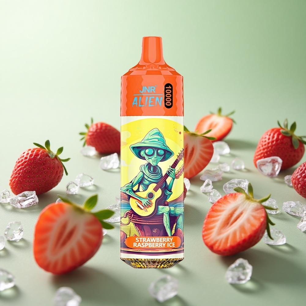 JNR Alien 10000 Puffs Φράουλα Βατόμουρο Πάγος Greece vape wholesale 850mAh RGB
