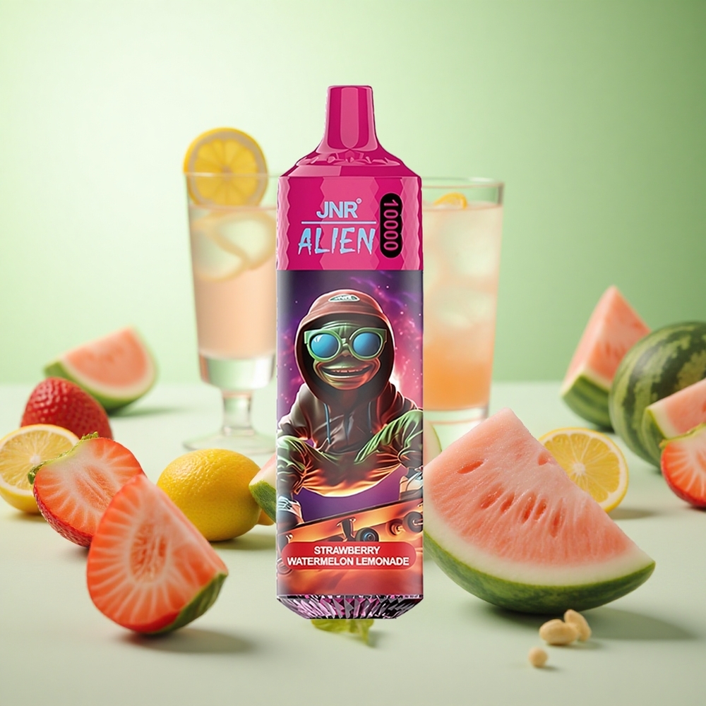 JNR Alien 10000 Puffs Φράουλα Καρπούζι Λεμονάδα Greece vape wholesale 850mAh RGB