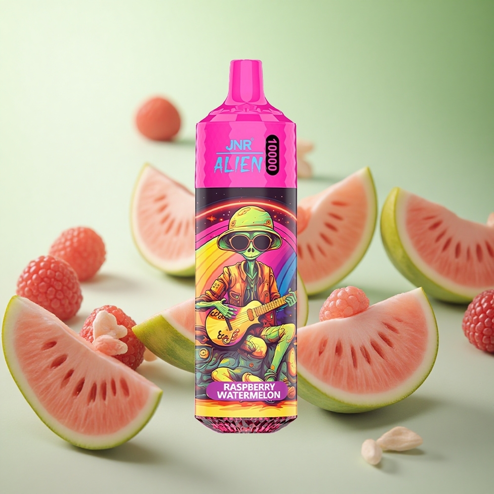 JNR Alien 10000 Puffs Βατόμουρο Καρπούζι Greece vape wholesale RGB LED 20ml