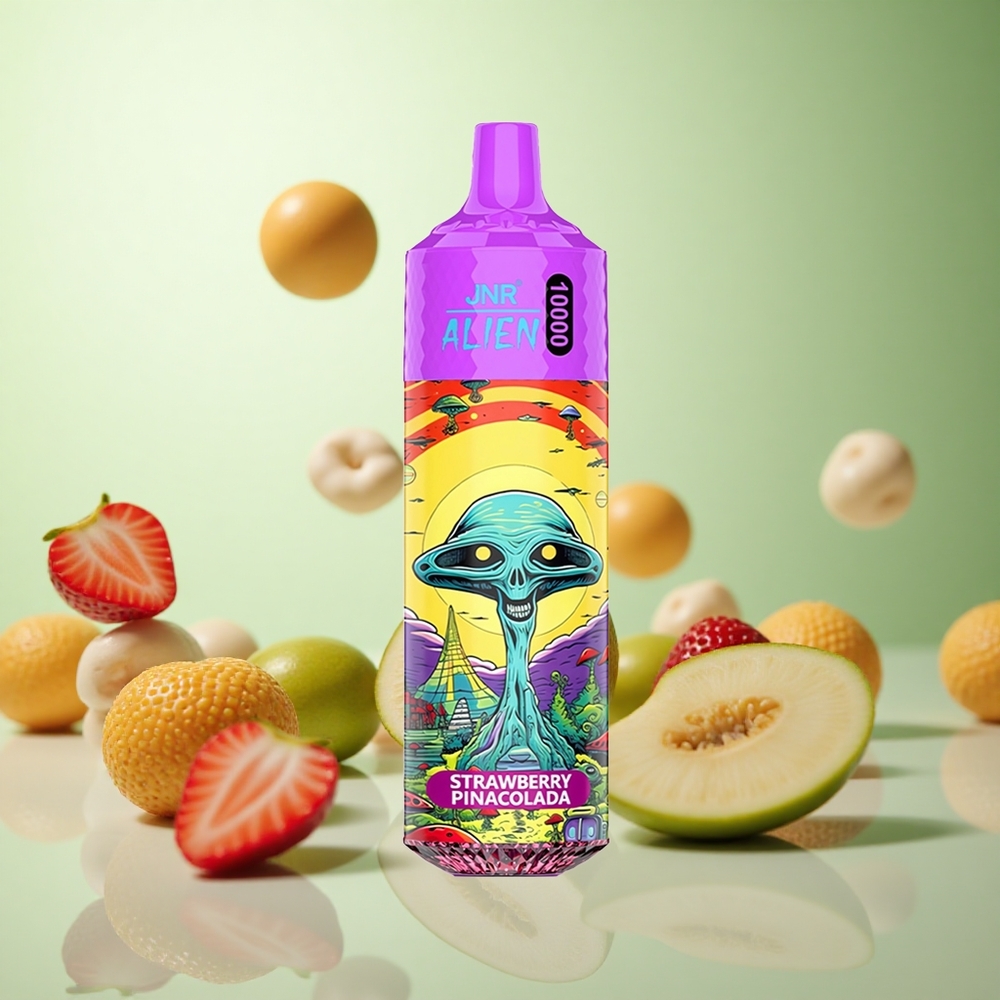 JNR Alien 10000 Puffs Φράουλα Πιña Κολάντα Greece vape wholesale 850mAh RGB