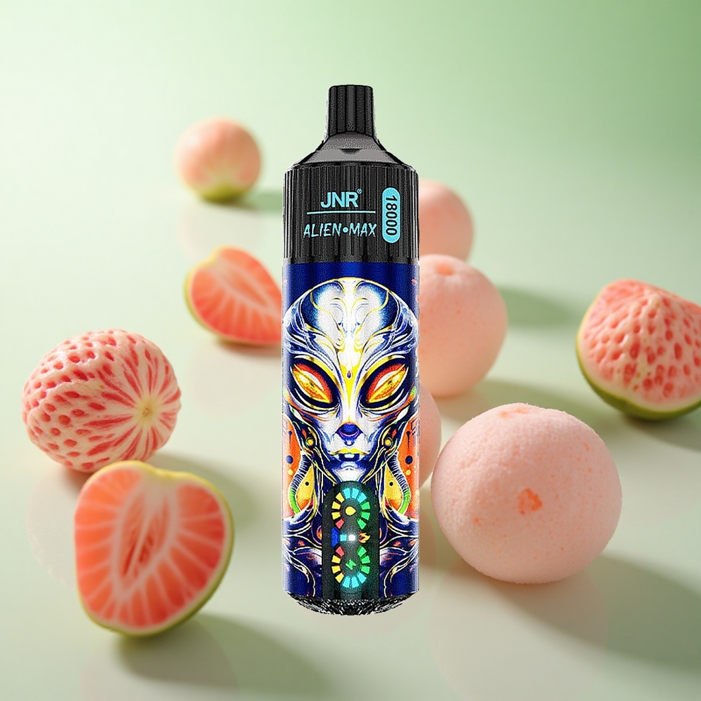JNR Alien Max 18000 Puffs Φράουλα Καρπούζι Bubblegum Greece vape wholesale Πηνίο Διπλού Διχτυού & Dual Core