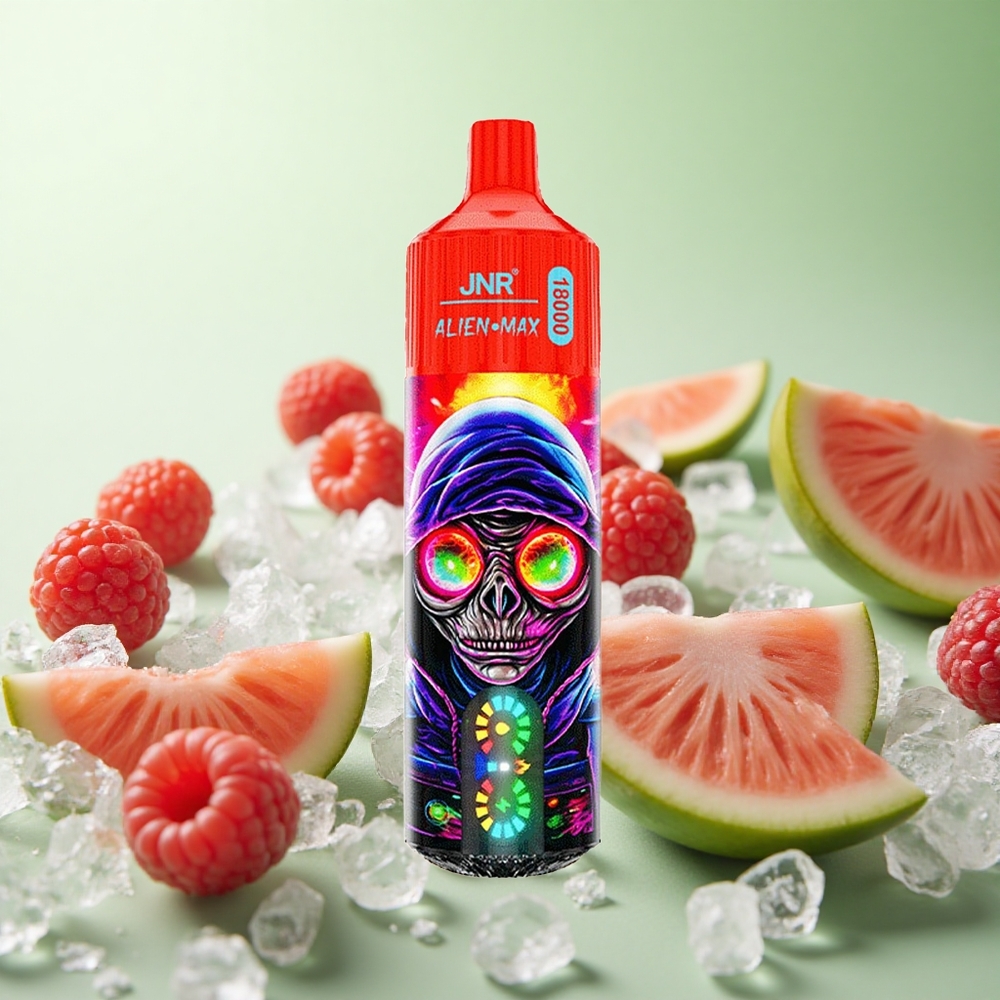 JNR Alien Max 18000 Puffs Φράουλα Καρπούζι Πάγος Greece vape wholesale Πηνίο Διπλού Διχτυού & Dual Core