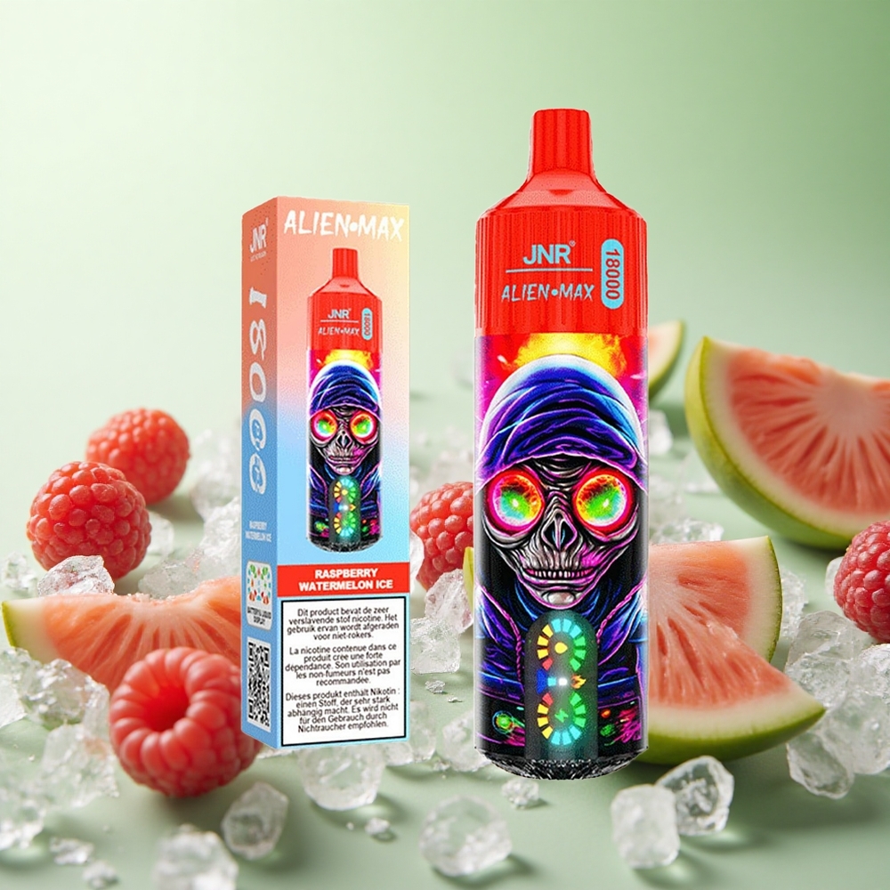 JNR Alien Max 18000 Puffs Φράουλα Καρπούζι Πάγος Greece vape wholesale Πηνίο Διπλού Διχτυού & Dual Core
