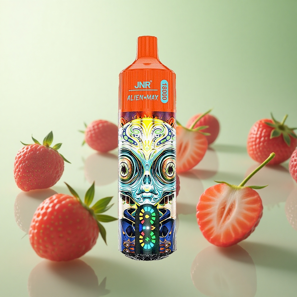 JNR Alien Max 18000 Puffs Φράουλα Βατόμουρο Κεράσι Greece vape wholesale Πηνίο Διπλού Διχτυού & Dual Core