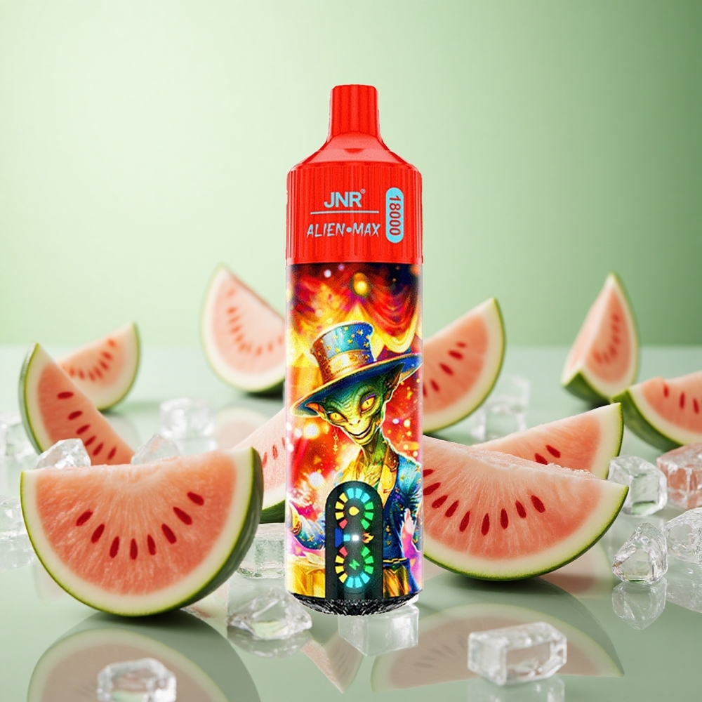 JNR Alien Max 18000 Puffs Καρπούζι Πάγος Greece vape wholesale Πηνίο Διπλού Διχτυού & Dual Core