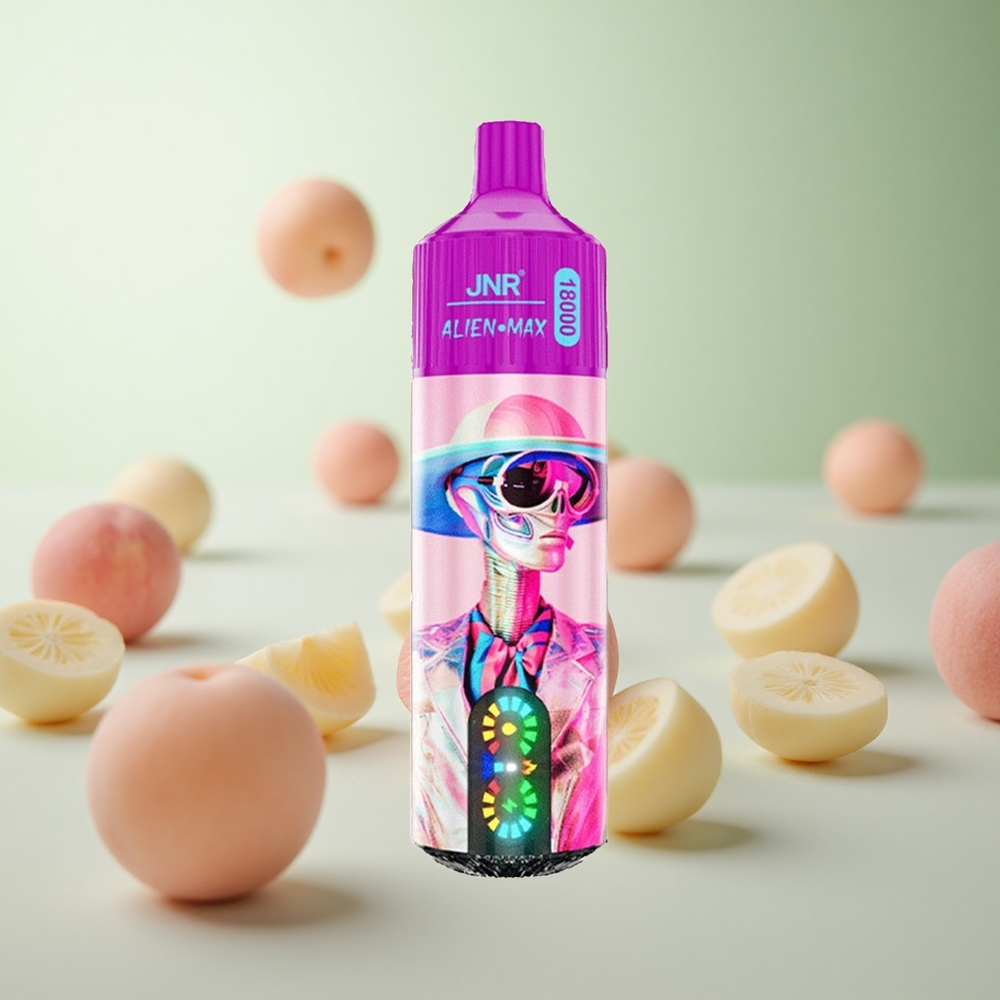 JNR Alien Max 18000 Puffs Λευκό Ροδάκινο Razz Greece vape wholesale Πηνίο Διπλού Διχτυού