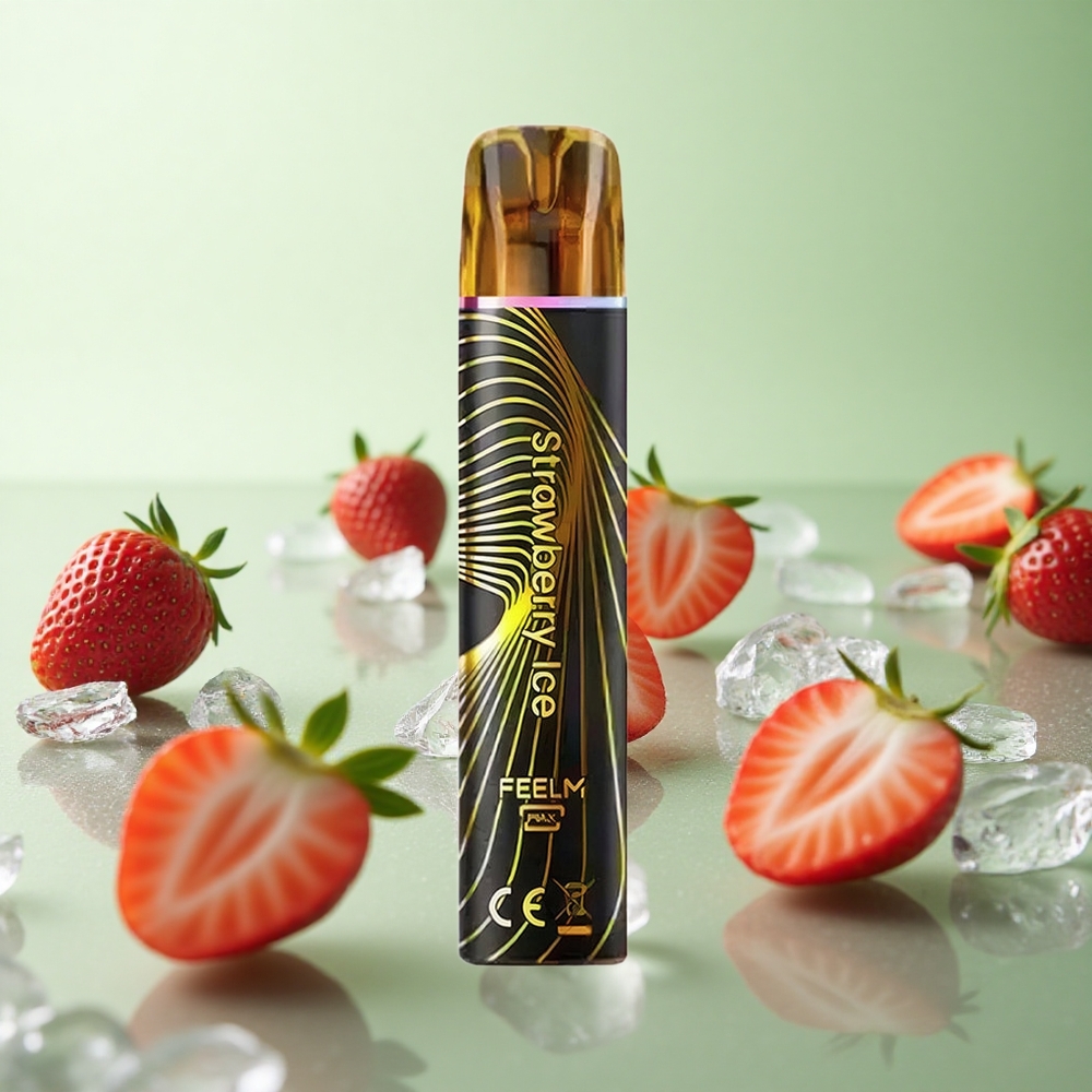 JNR Black&Golden 600+200 Puffs Φράουλα Πάγωμα Greece vape wholesale 550mAh
