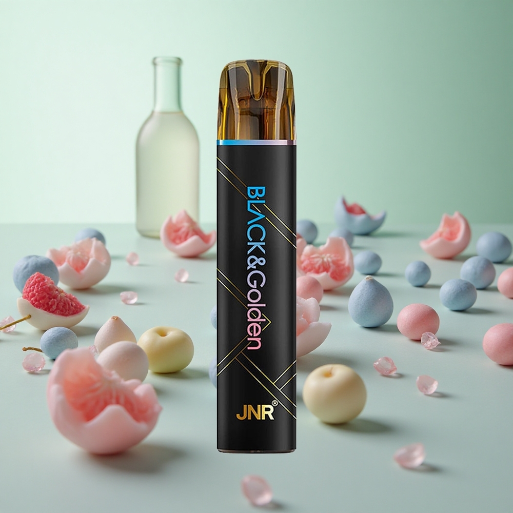 JNR Black&Golden 600+200 Puffs Μπλε Σμέουρα-Κεράσι Greece vape wholesale TPD