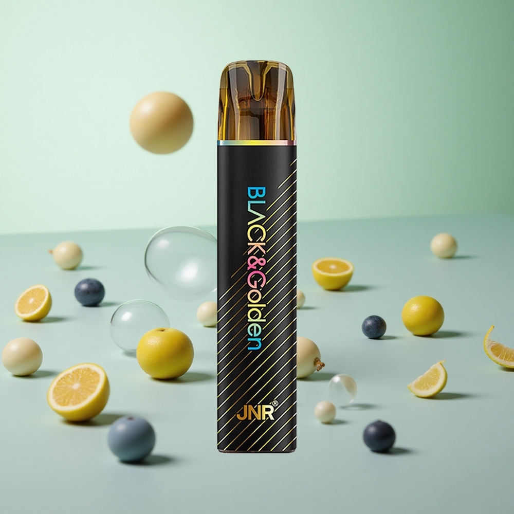 JNR Black&Golden 600+200 Puffs Μπλε Σαμπουκάρα Greece vape wholesale TPD πιστοποιημένο