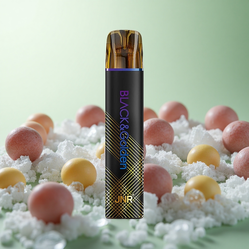 JNR Black&Golden 600+200 Puffs Παγωμένο Σταφύλι Greece vape wholesale TPD πιστοποιημένο