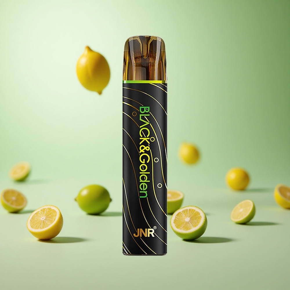 JNR Black&Golden 600+200 Puffs Λεμονι & Λαϊμ Greece vape wholesale TPD πιστοποιημένο