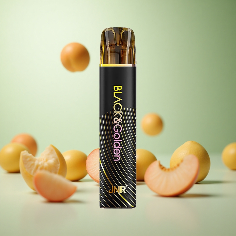 JNR Black&Golden 600+200 Puffs ροδάκινο μάνγκο Greece vape wholesale TPD πιστοποιημένο