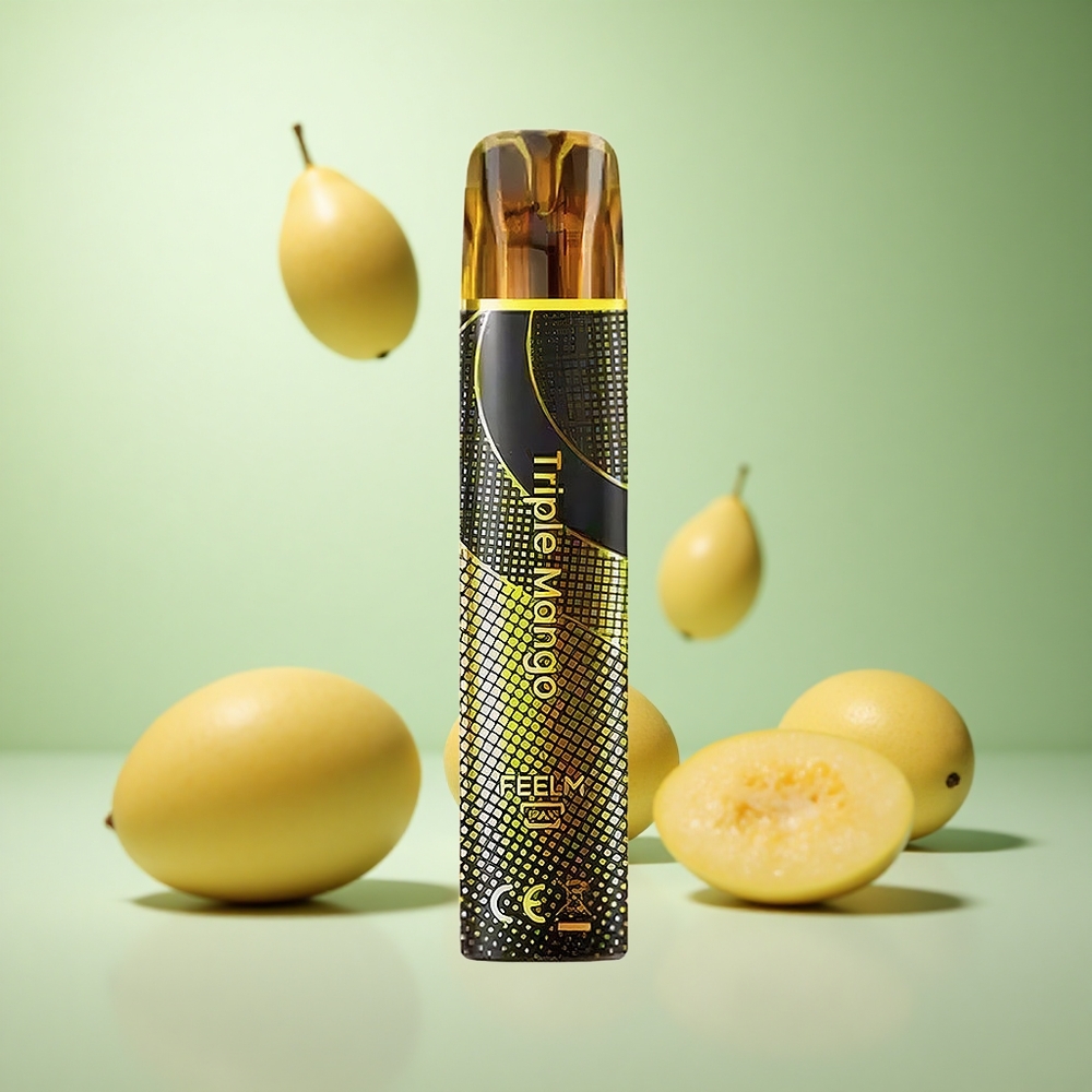 JNR Black&Golden 600+200 Puffs Τριπλό Μάνγκο Greece vape wholesale TPD πιστοποιημένο