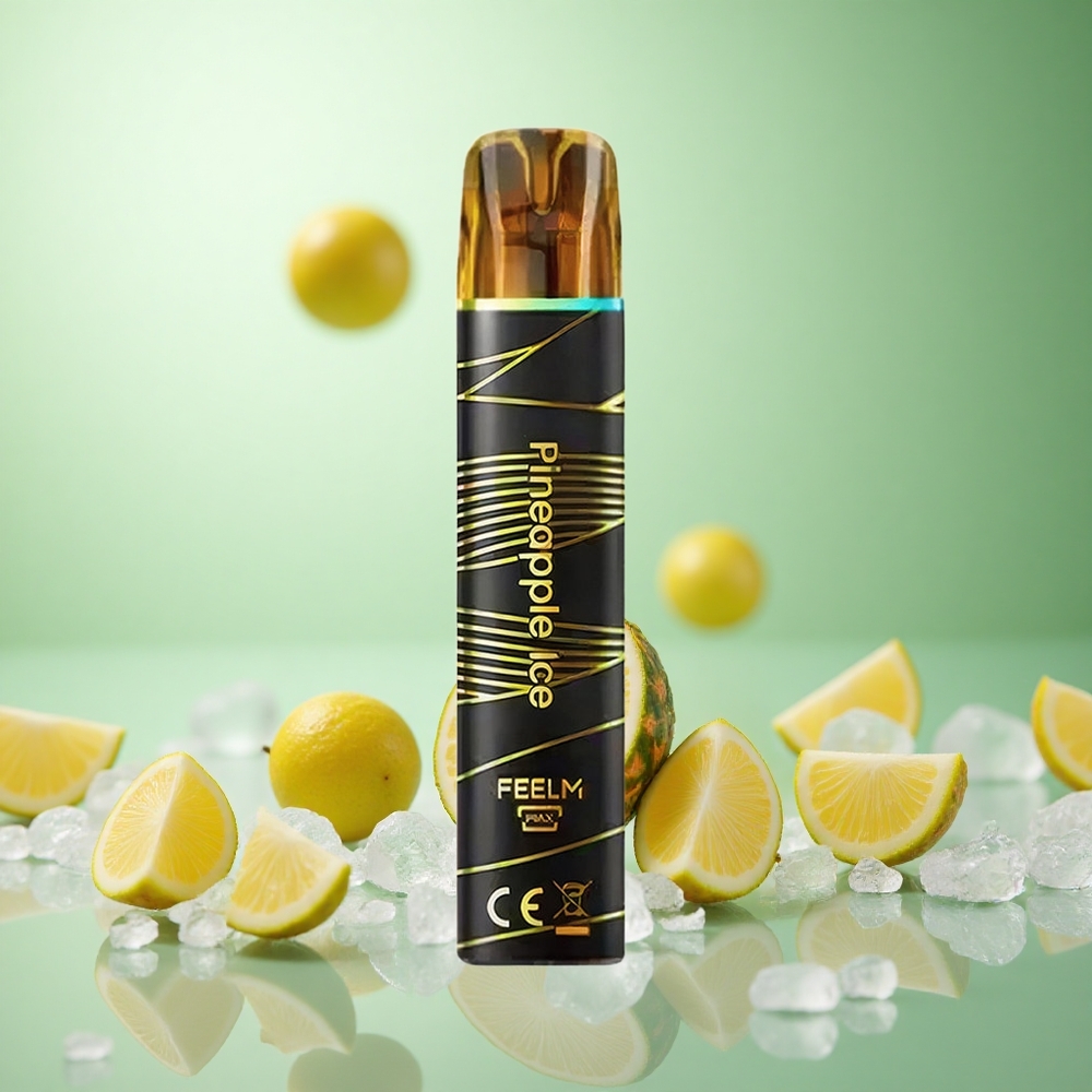 JNR Black&Golden 600+200 Puffs Vape μιας χρήσης Ανανάς Πάγος Greece vape wholesale TPD πιστοποιημένο