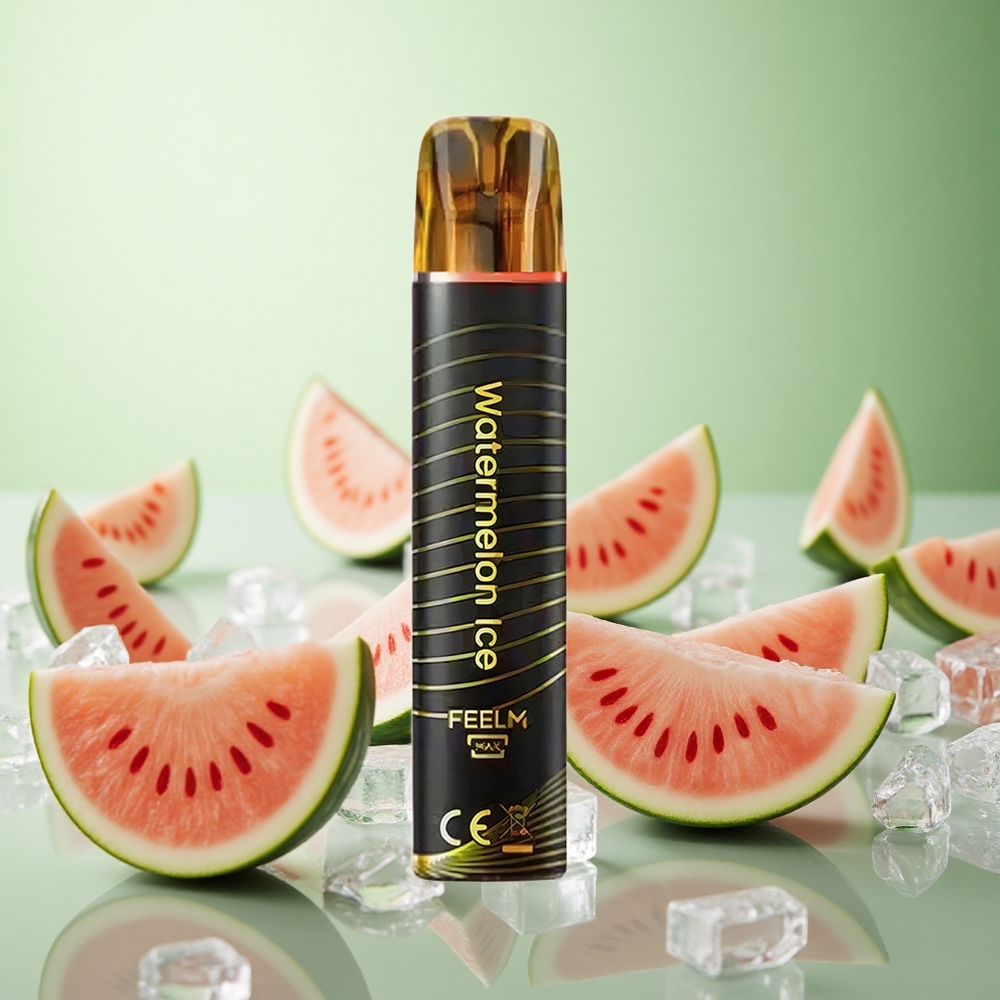 JNR Black&Golden 600+200 Puffs Vape μιας χρήσης Καρπούζι Πάγος Greece vape wholesale TPD πιστοποιημένο