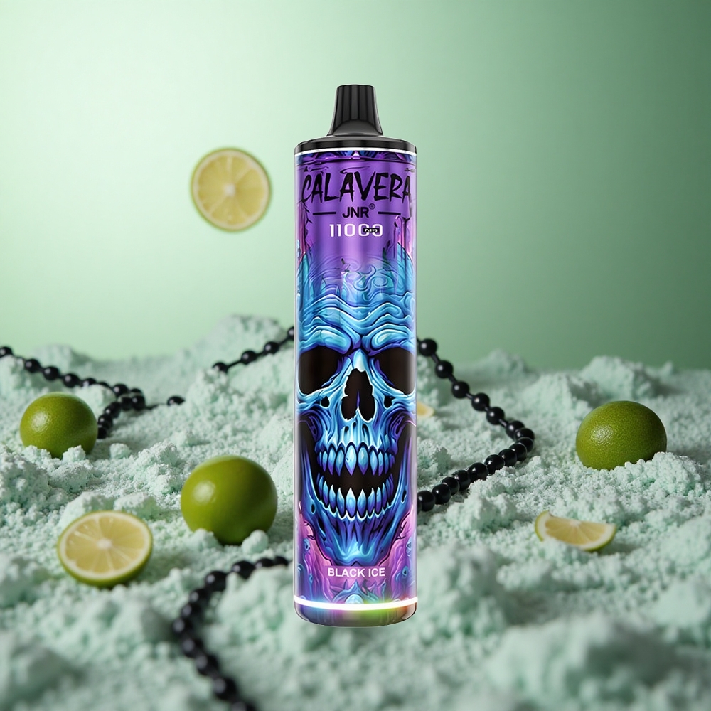 JNR Calavera 11000 Puffs Μαύρος Πάγος Greece vape wholesale Type-C (21ml)