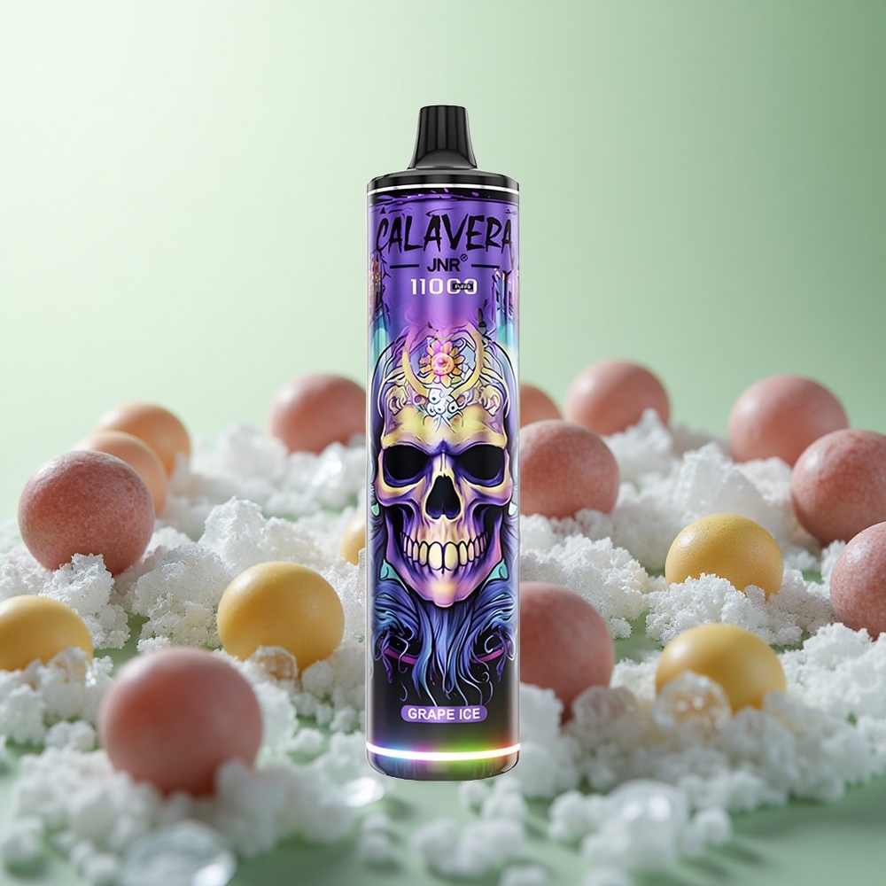 JNR Calavera 11000 Puffs Vape μιας χρήσης Σταφύλι Πάγωμα Greece vape wholesale Type-C φόρτιση 21ml Υγρό
