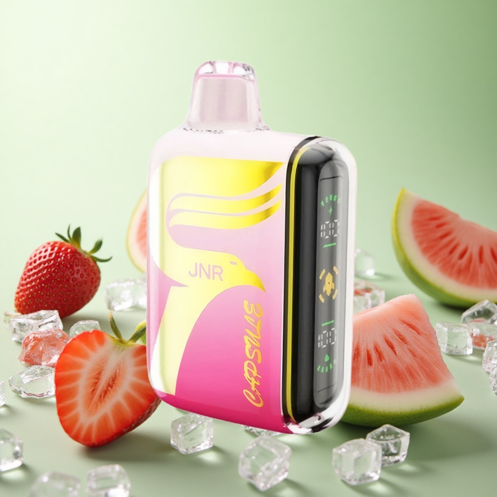 JNR Capsule 15000 Puffs Φράουλα Καρπούζι Πάγο Greece vape wholesale Πηνίο Διπλού Διχτυού 20ml