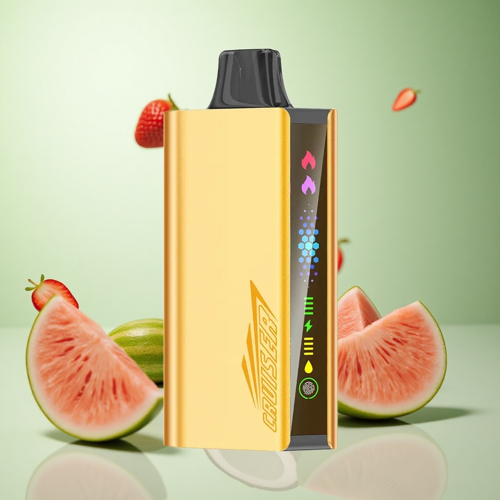 JNR Cruiser 12000 Puffs Φράουλα Καρύδα Καρπούζι Greece vape wholesale Οθόνη Κινούμενων Σχεδίων