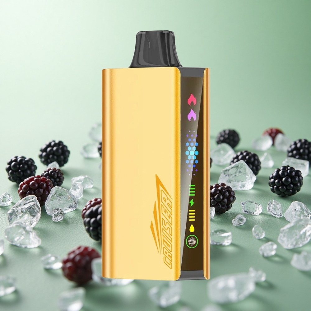 JNR Cruiser 12000 Puffs Μαύρο Βατόμουρο Πάγο Greece vape wholesale 3500 mAh Μπαταρία