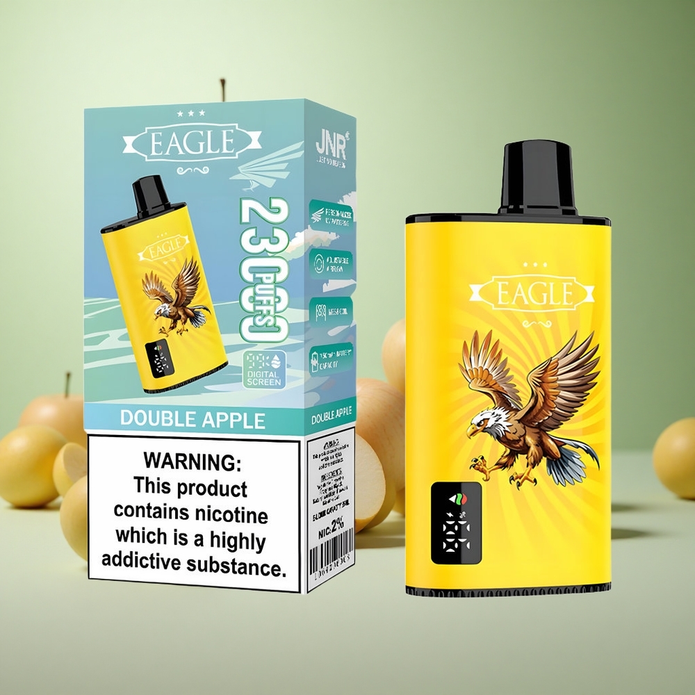 JNR EAGLE Smart 23000 Puffs Διπλό Μήλο Greece vape wholesale Ψηφιακή Οθόνη 25ml