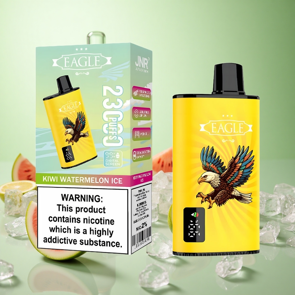 JNR EAGLE Smart 23000 Puffs Κίβι Καρπούζι Πάγος Greece vape wholesale Ψηφιακή Οθόνη 25ml e-Liquid