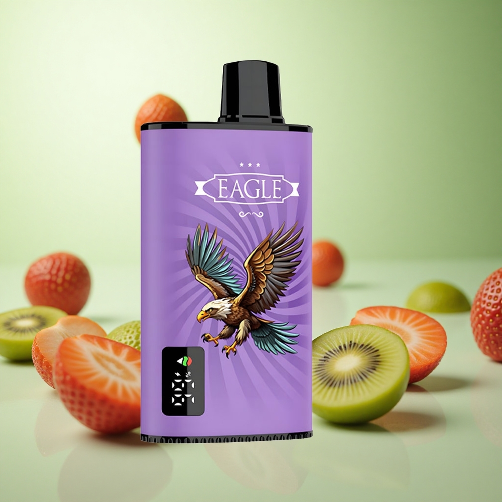 JNR EAGLE Smart 23000 Puffs Φράουλα Κίβι Greece vape wholesale Οθόνη Ψηφιακή Ρυθμιζόμενη Ροή Αέρα