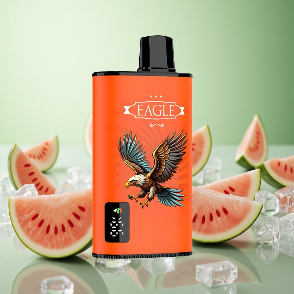 JNR EAGLE Smart 23000 Puffs Vape μιας χρήσης Καρπούζι Πάγος Greece vape wholesale Οθόνη Ψηφιακή Ρύθμιση Ροής Αέρα