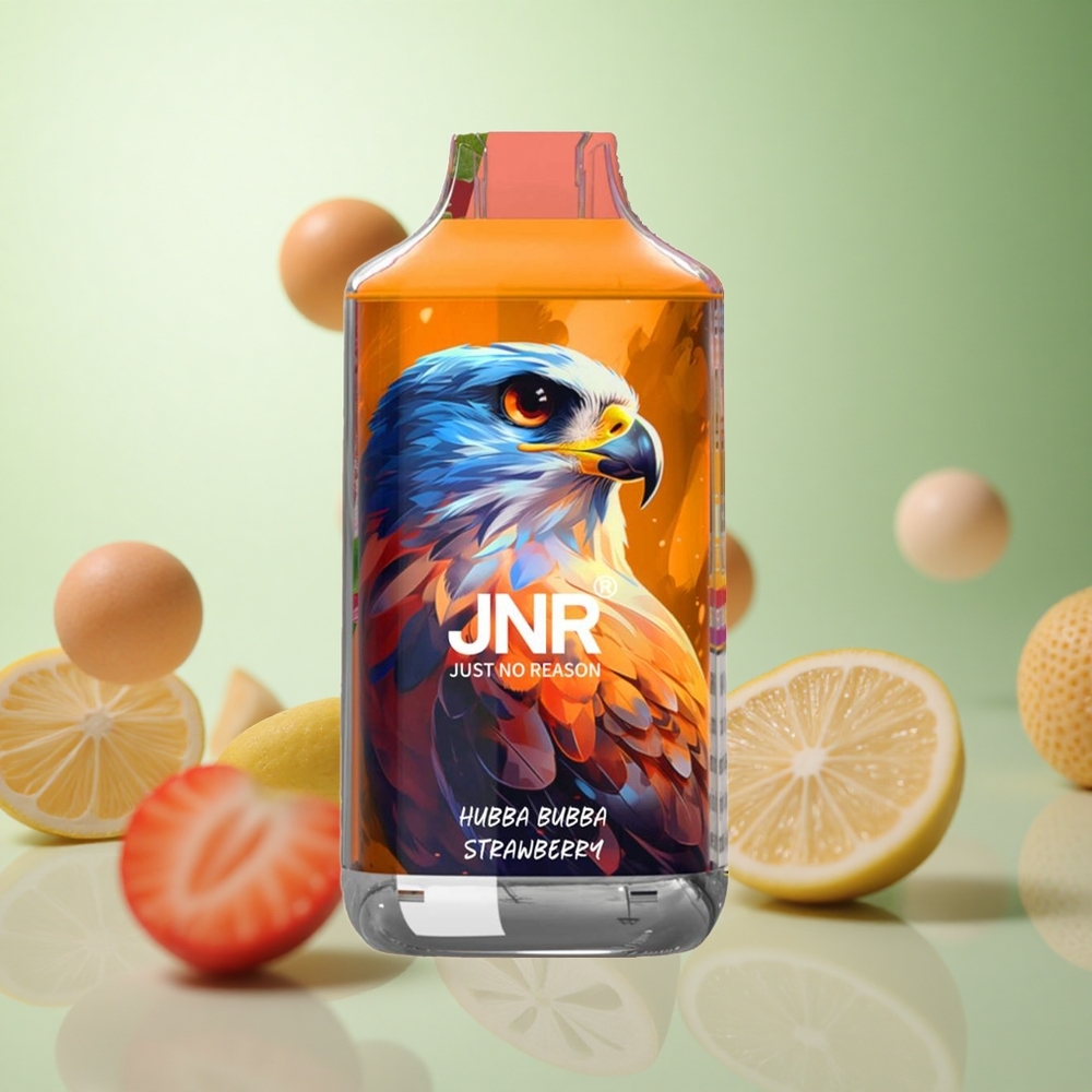 JNR Falcon 16000 Puffs Φράουλα Bubble Gum Greece vape wholesale Πηνίο Διπλού Διχτυού