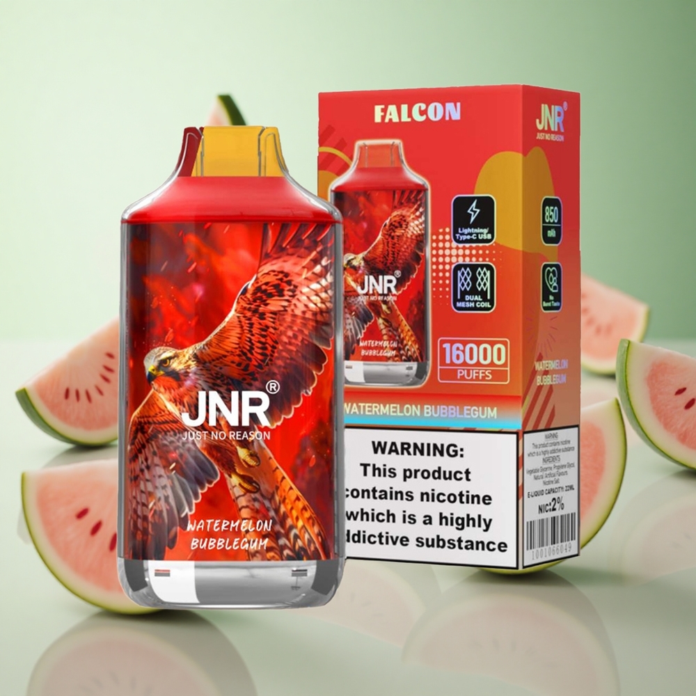 JNR Falcon 16000 Puffs Καρπούζι Bubblegum Greece vape wholesale 850 mAh 22ml