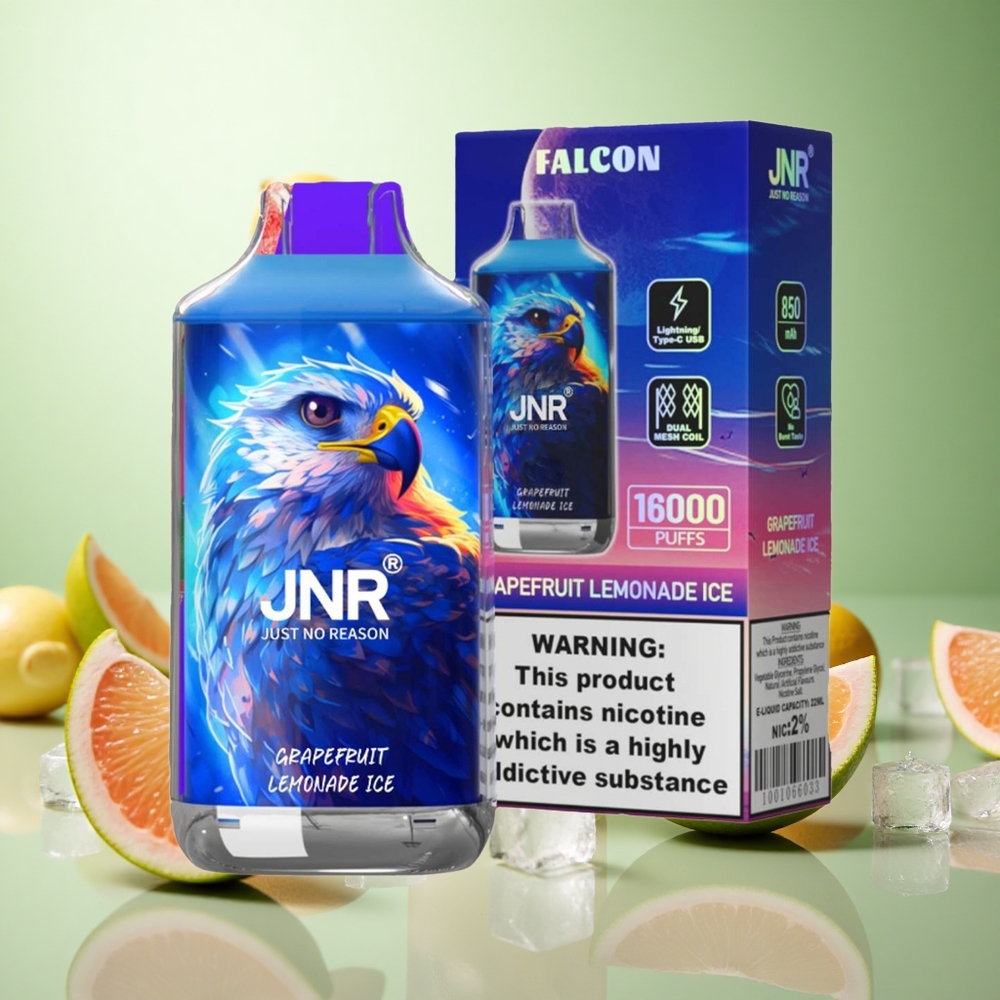 JNR Falcon 16000 Puffs Greipfrouto Lemonada Pagoto Greece vape wholesale Πηνίο Διπλού Διχτυού 22ml