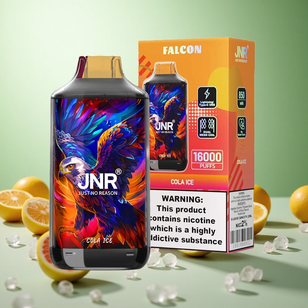 JNR Falcon 16000 Puffs Κολα Ice Greece vape wholesale Πηνίο Διπλού Διχτυού 22ml