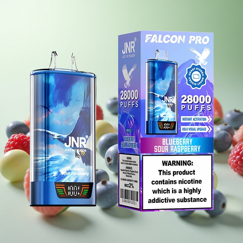 JNR Falcon Pro 28000 Blueberry Sour Raspberry 30ml Προ-γεμισμένη Χωρητικότητα Greece vape wholesale