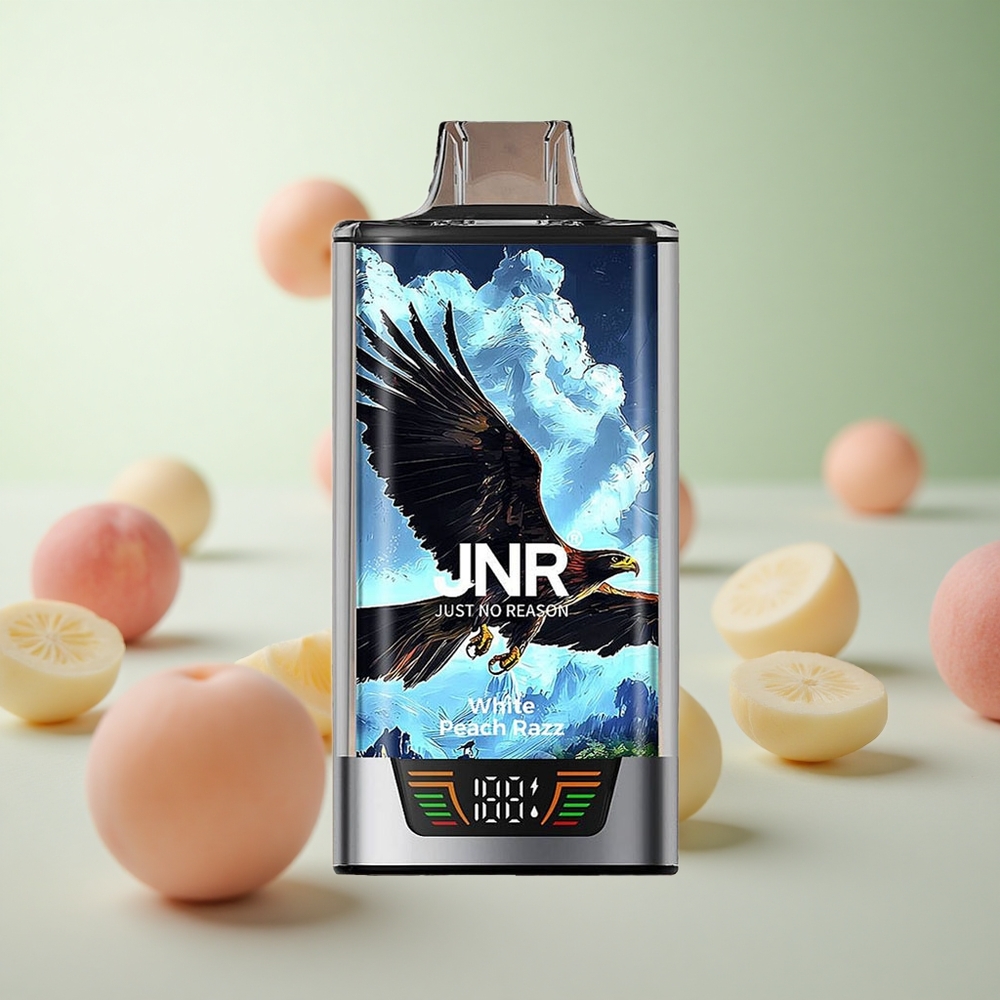 JNR Falcon Pro 28000 Λευκό Ροδάκινο Razz Greece vape wholesale 30ml 950mAh