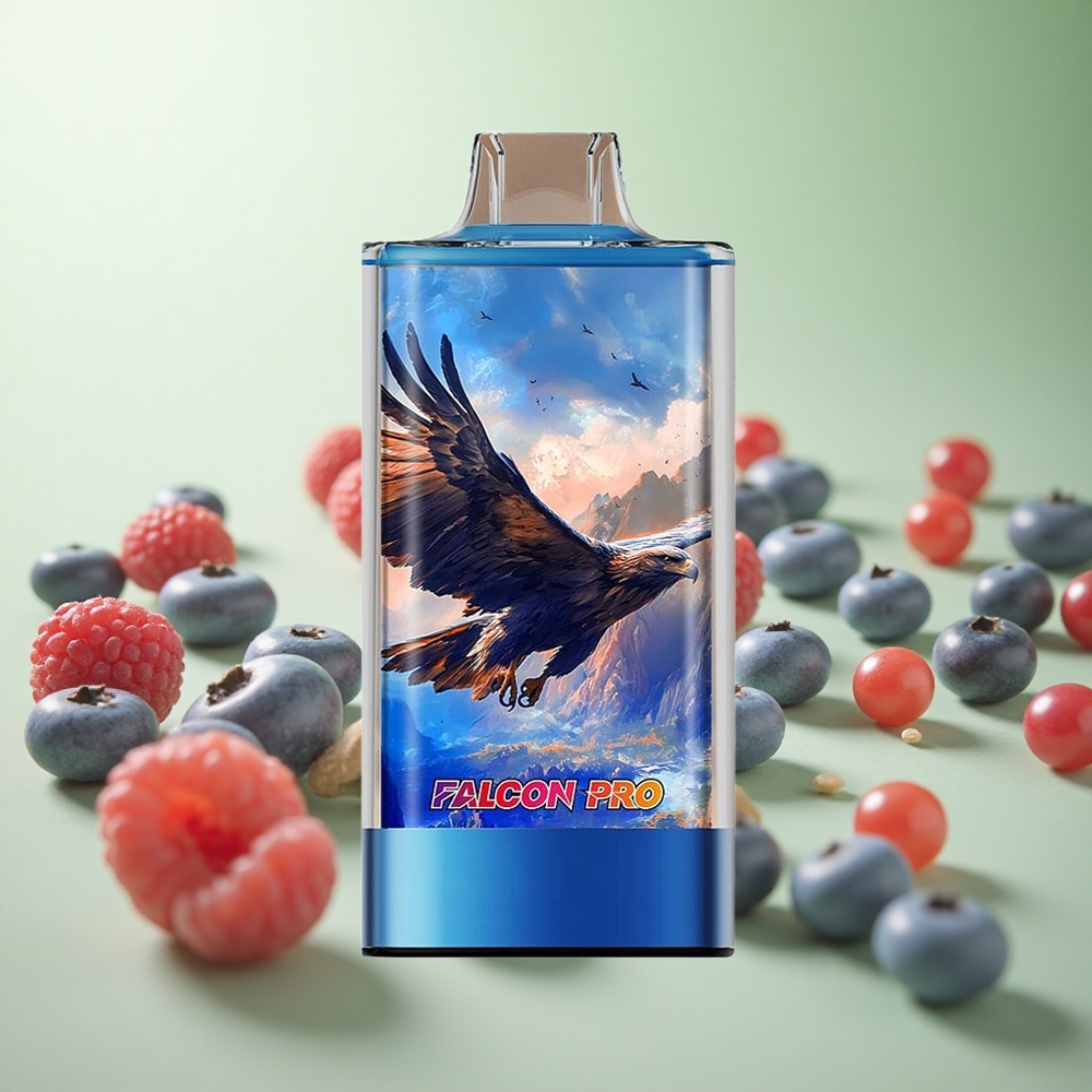 JNR Falcon Pro 28000 Vape μιας χρήσης Μπλε Βατόμουρο Κεράσι Greece vape wholesale 28000 Puffs Πηνίο Διπλού Διχτυού