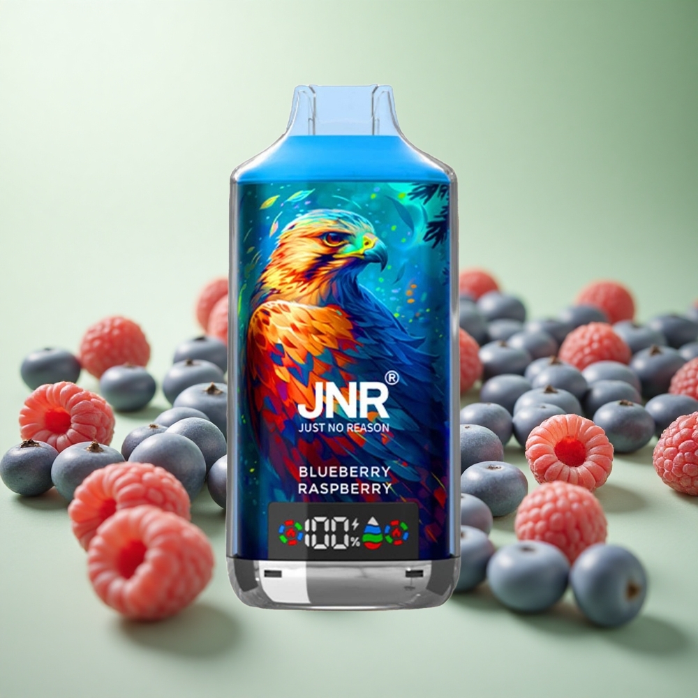JNR Falcon X 18000 Puffs Μπλε Μούρο Βατόμουρο Greece vape wholesale Πηνίο Διπλού Διχτυού & Digital Display