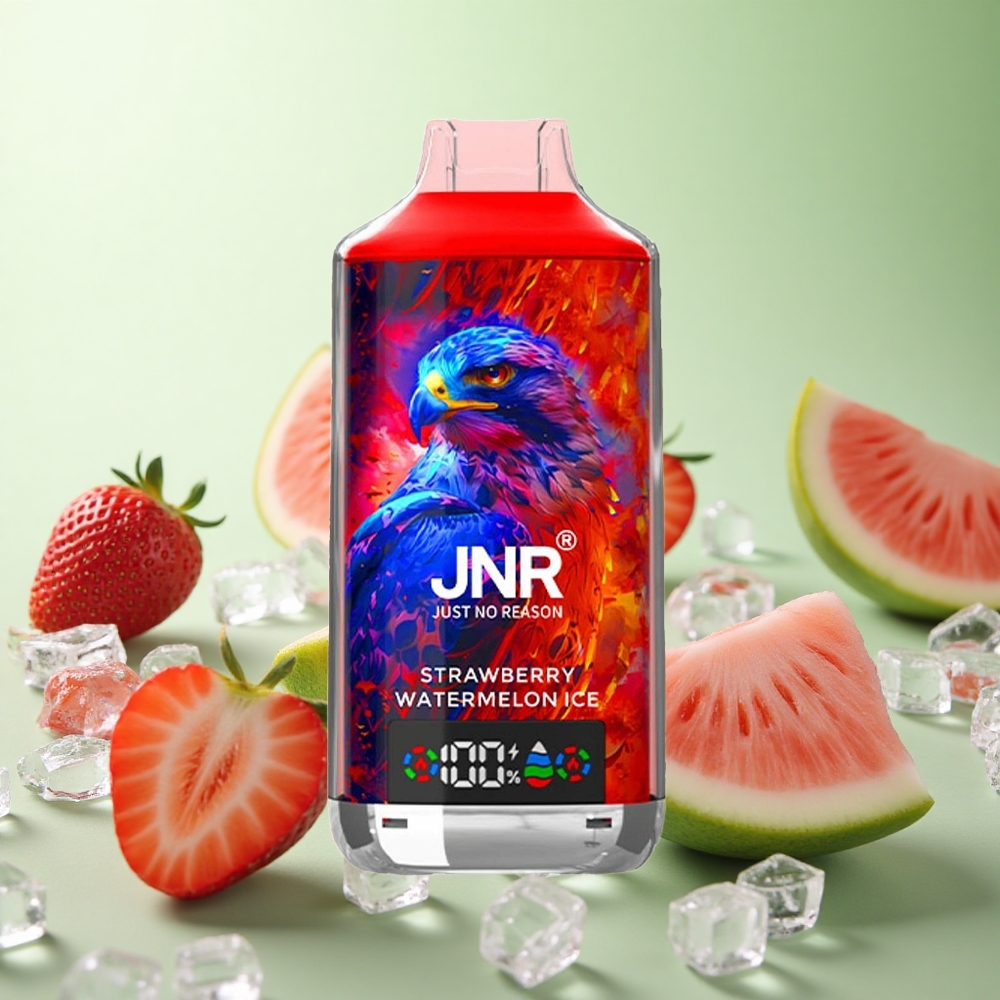 JNR Falcon X 18000 Puffs Φράουλα-Καρπούζι-Πάγος Greece vape wholesale Πηνίο Διπλού Διχτυού & Dual Core 24ml
