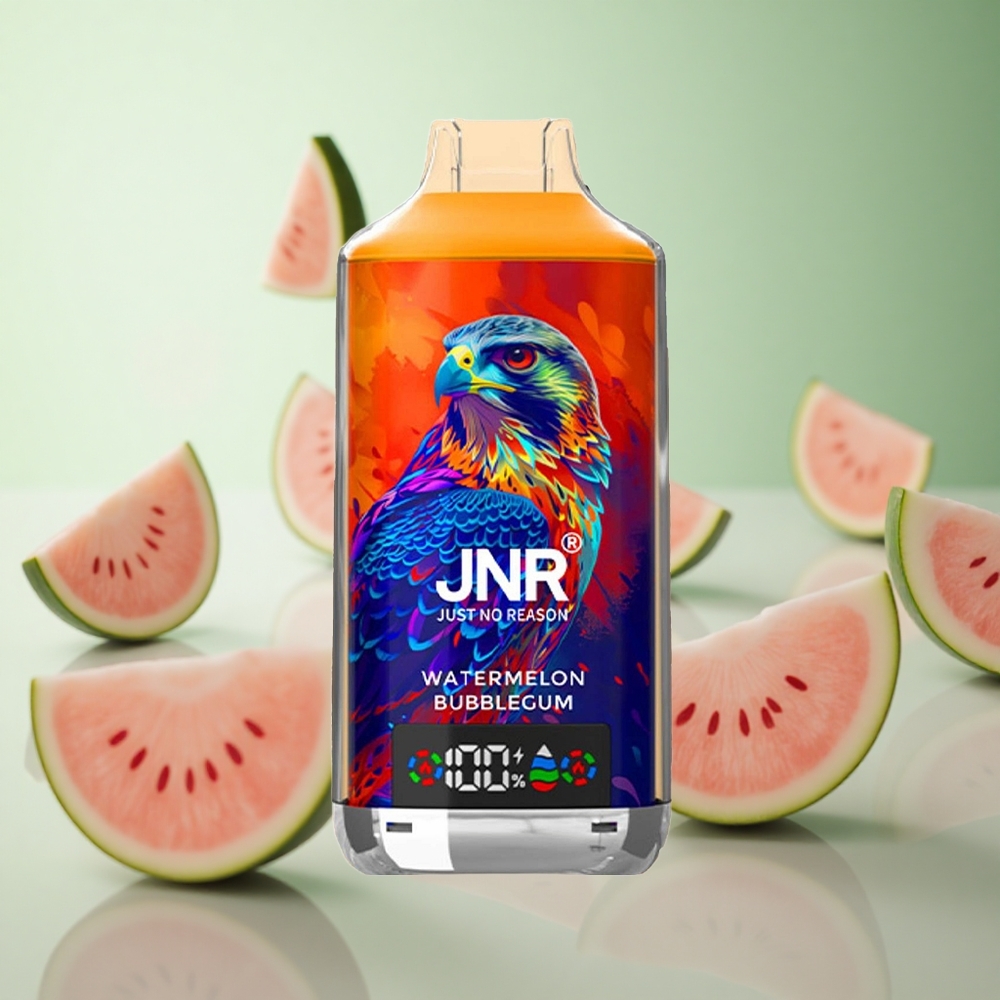 JNR Falcon X 18000 Puffs Καρπούζι Τσίχλα Greece vape wholesale Πηνίο Διπλού Διχτυού & Dual Core