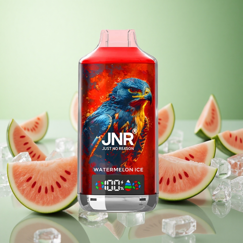 JNR Falcon X 18000 Puffs Καρπούζι Πάγο Greece vape wholesale Πηνίο Διπλού Διχτυού & Dual Core