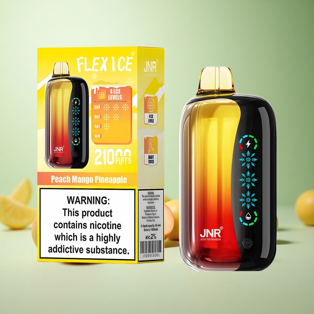 JNR Flex Ice 21000 Puffs Ροδάκινο Μάνγκο Ανανάς Greece vape wholesale Ice Adjustable 26ml