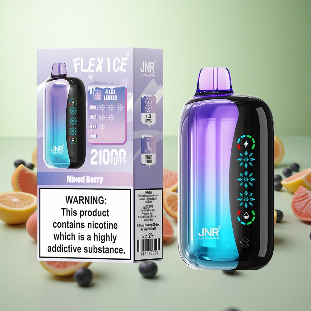 JNR Flex Ice 21000 Puffs Vape μιας χρήσης Μικτά Μούρα Greece vape wholesale Ice Adjustable 26ml